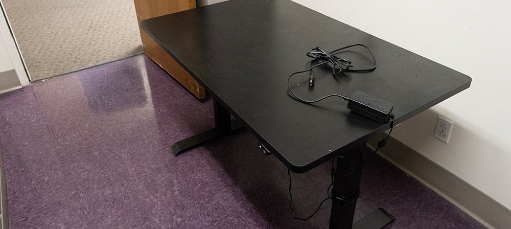 small electric standing desk