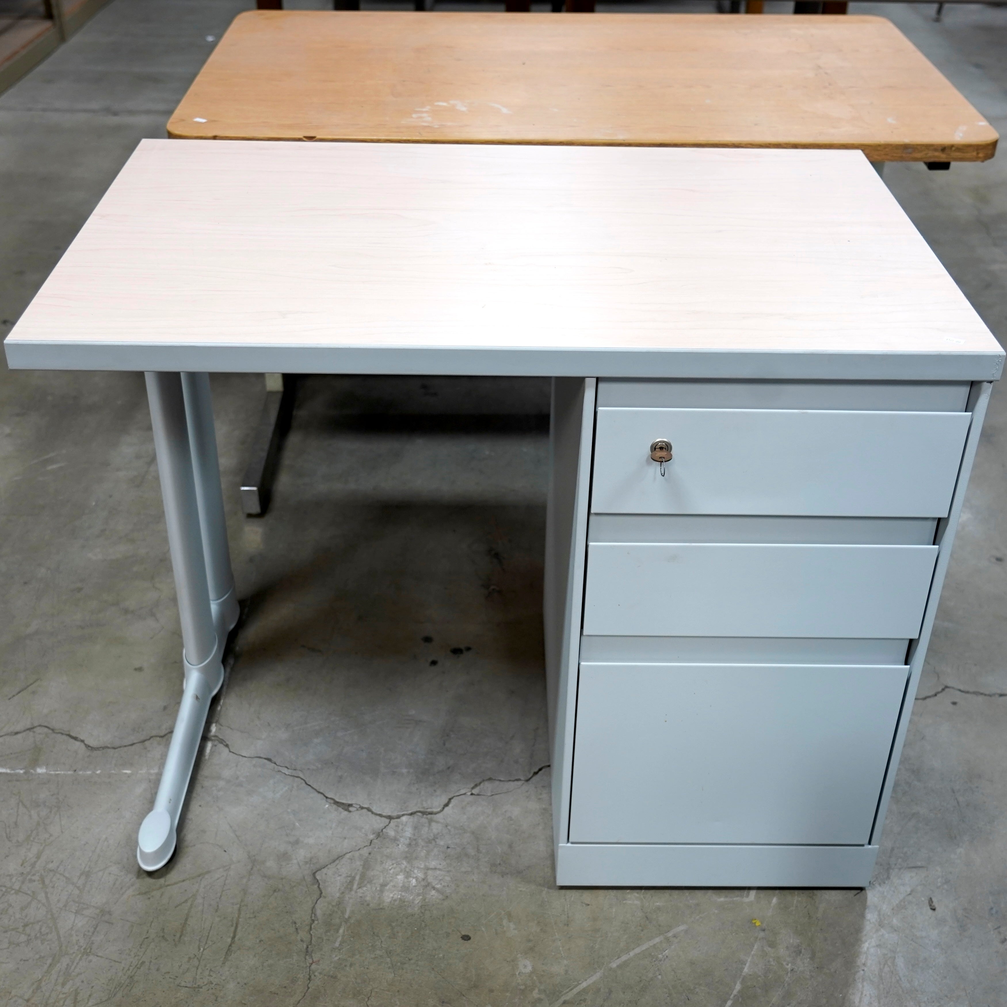 A locking desk for keeping nosy roommates out of your stuff.