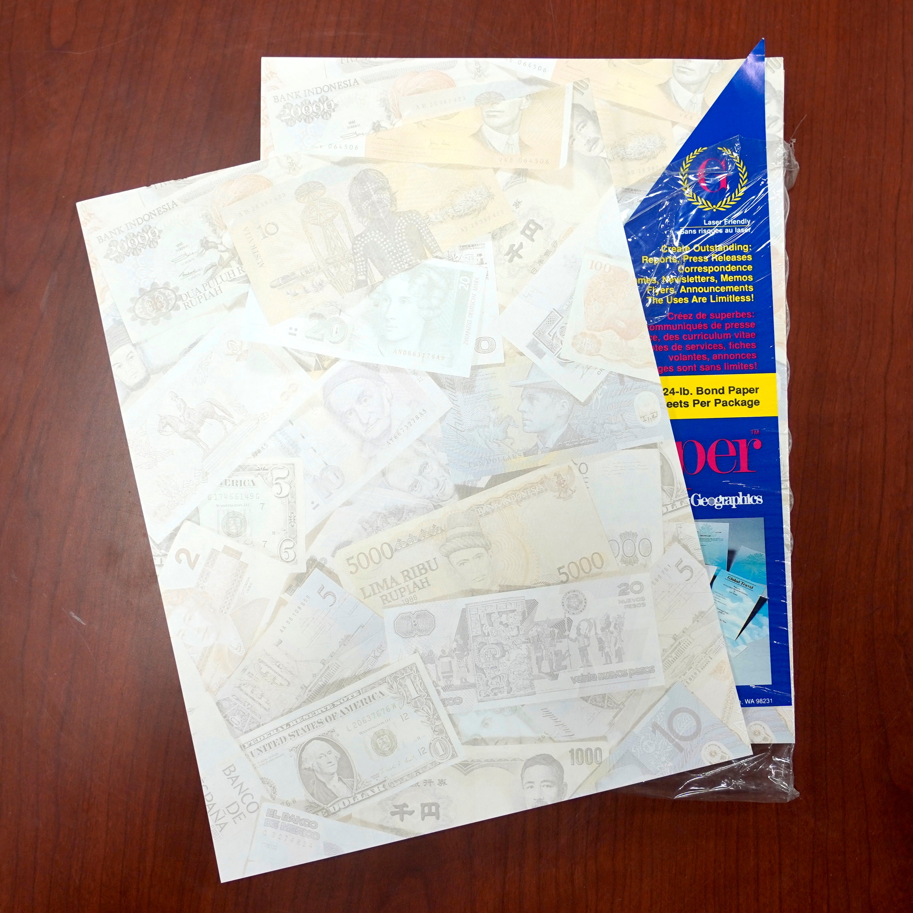 Plenty of paper to practice your origami on.