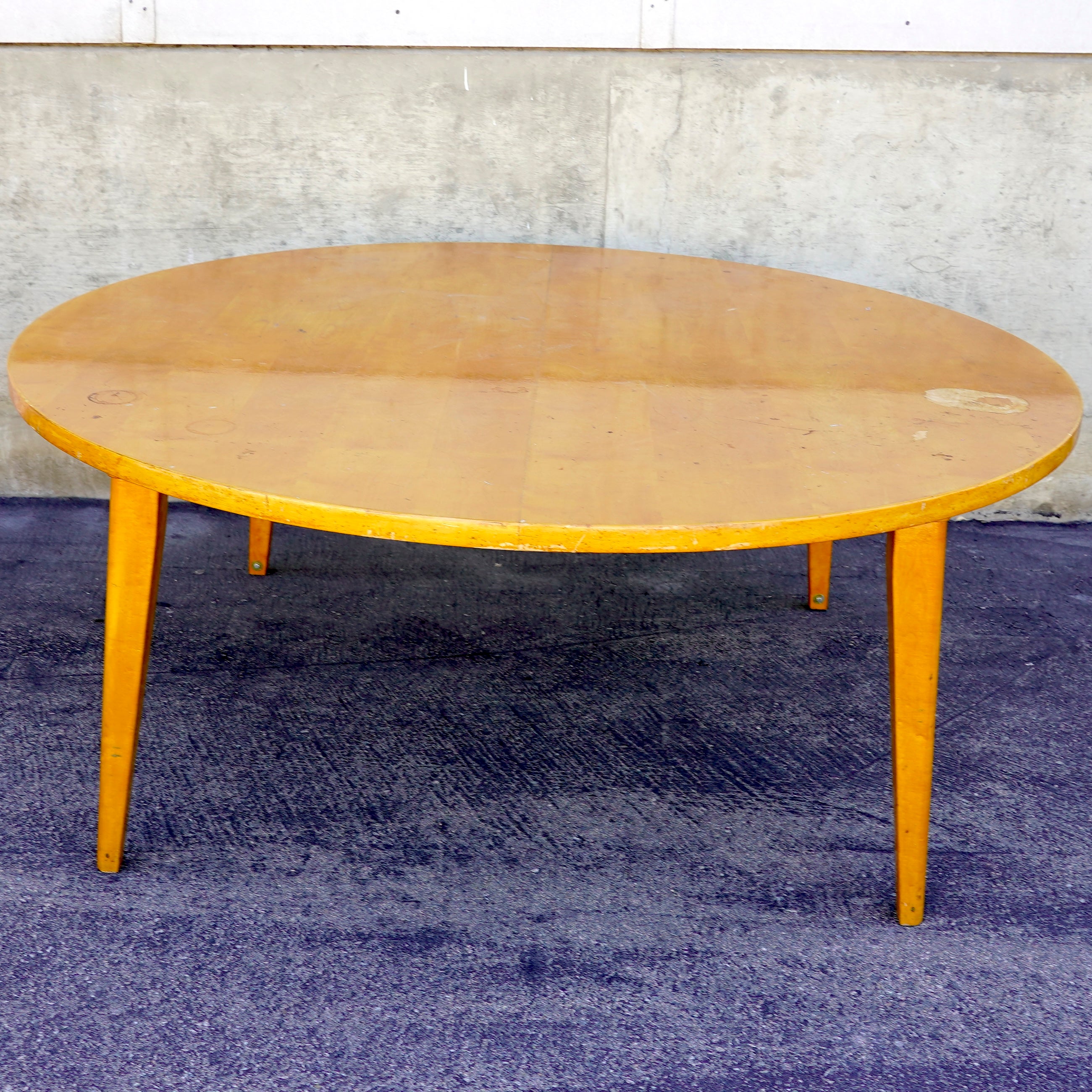72x29 Round Wooden Table