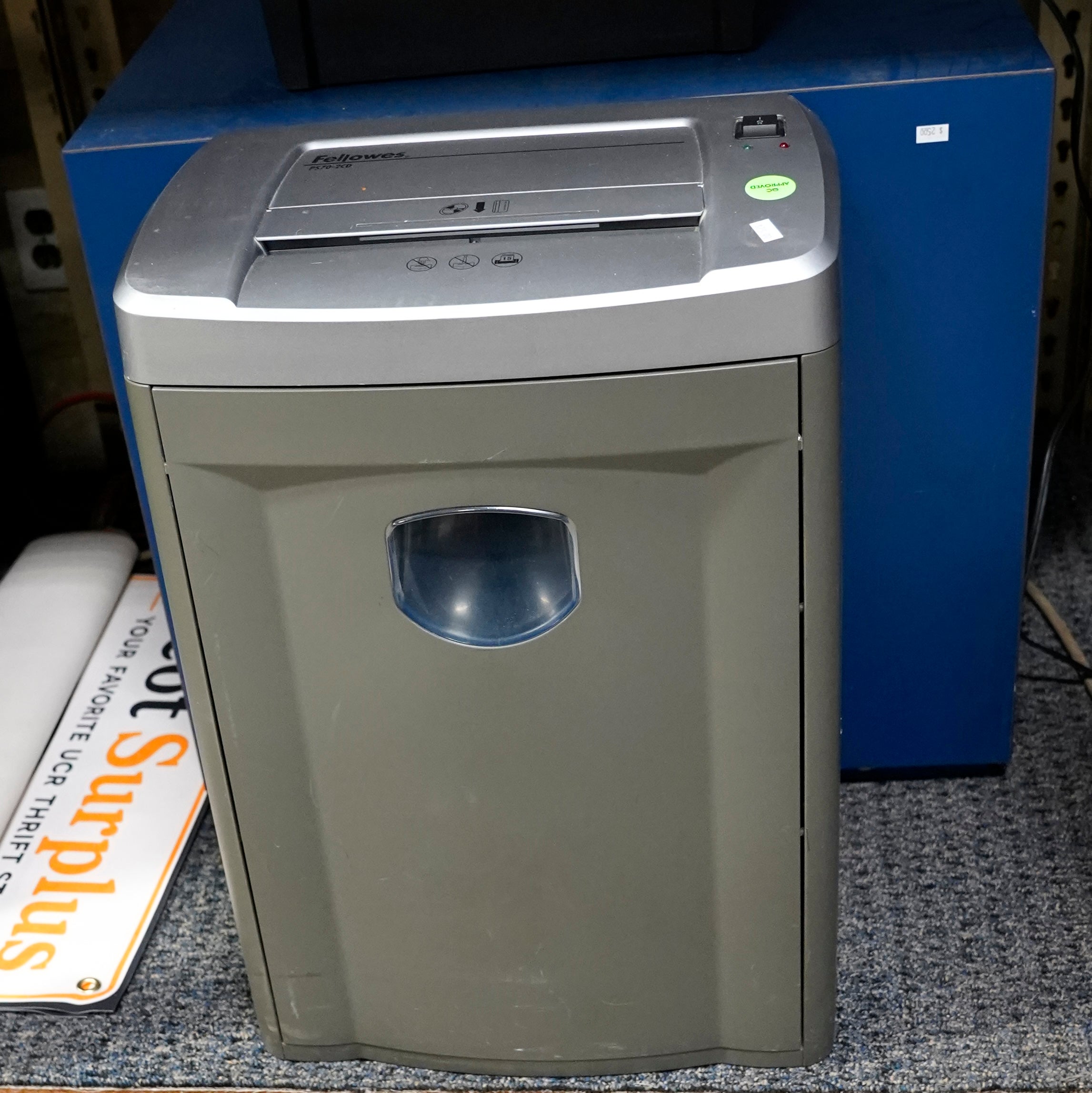 Fellowes PS70-2CD Heavy-Duty Strip-Cut Paper and Media Shredder