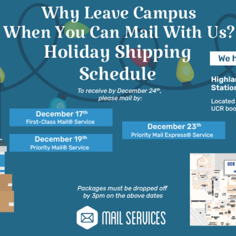 Mail Services Shipping Dates Cutoff