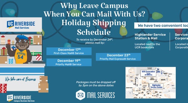 Mail Services Shipping Dates Cutoff