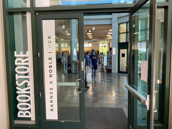 Bookstore View from open door