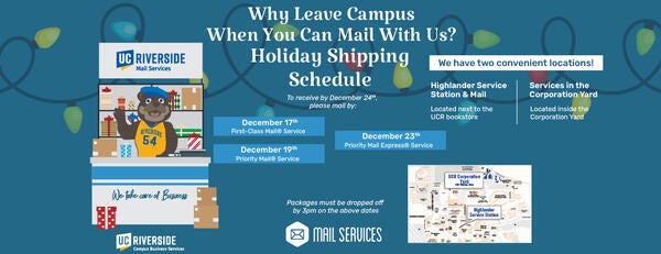 Mail Services Shipping Dates Cutoff