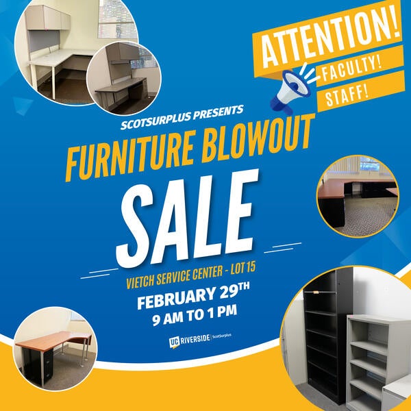 ScotSurplus presents Furniture Blowout Sale at VIETCH Service Center at Lot 15 on Feb. 29 from 9 am to 1 pm