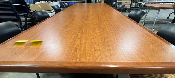 long conference table with chairs