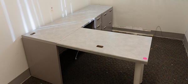 L-shaped desk