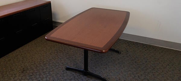 rectangular wood table